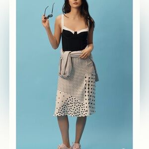 Anthropologie By Anthropologie Contrast Bodysuit